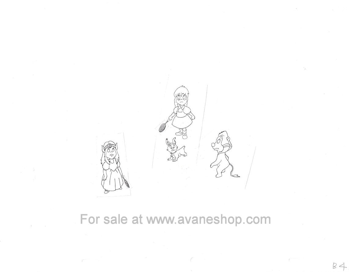 Wizard of Oz The Oz Kids Cartoon Tin Boy Animation Sketch Set for