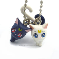 LilStowies Artemis Luna Cat Key Chain, Sailor Moon Key Chain Charms