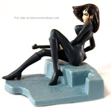 Lupin III Mini Figure Fujiko Mine Sitting Japanese Lupin the Third Omake Figure